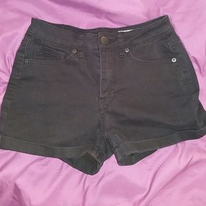 Aeropostale High Waisted Midi Black shorts.